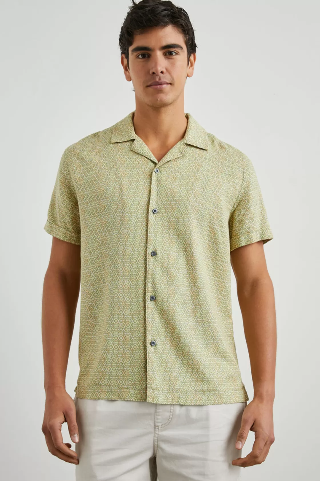 Rails AMALFI SHIRT - PAINTED TILE MATCHA | Summer Collection | The Eco Collection