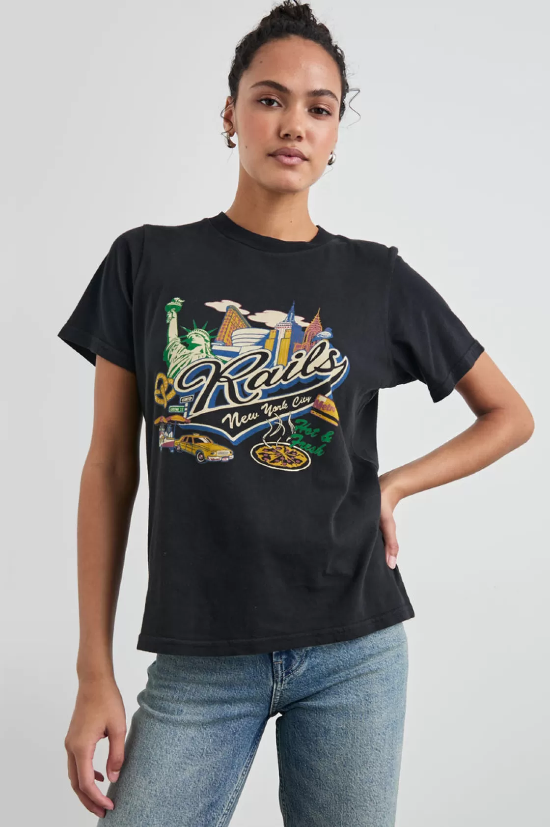 Rails BOYFRIEND T-SHIRT - NEW YORK | Women Rails City Tees | Tops