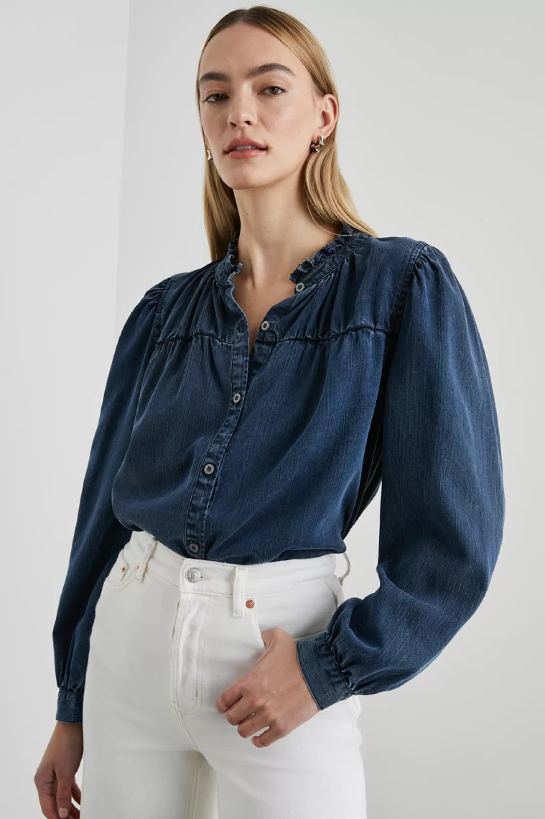 Rails CAMILLE TOP - DARK VINTAGE WASH | Women The Eco Collection | Tops